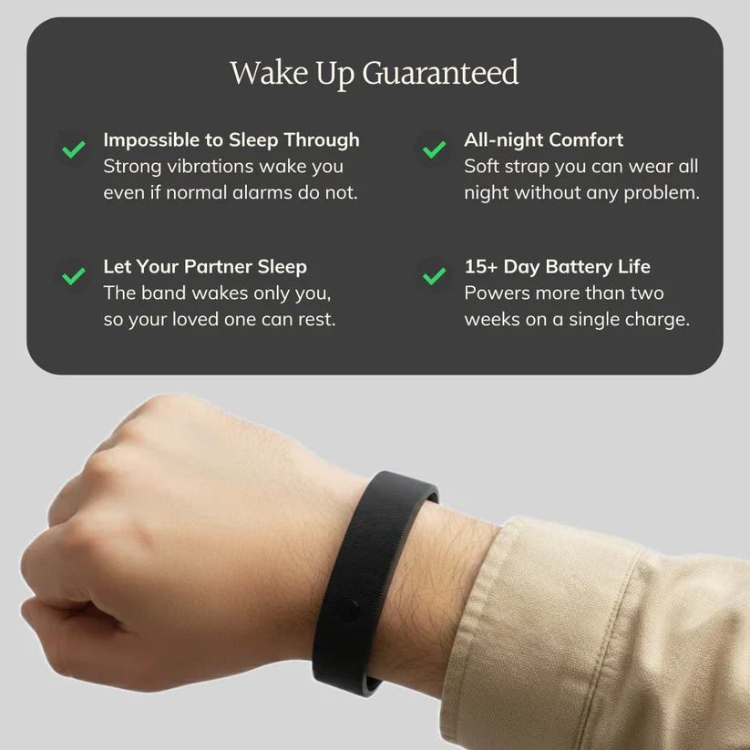 AeriSleep Band — Silent Vibrating Alarm Wristband